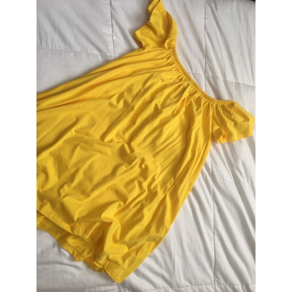 Yellow off the shoulder Dress